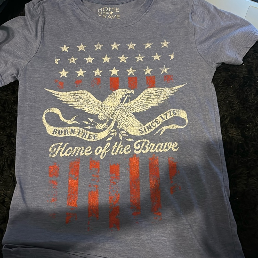 Home of the brave brand and a size small